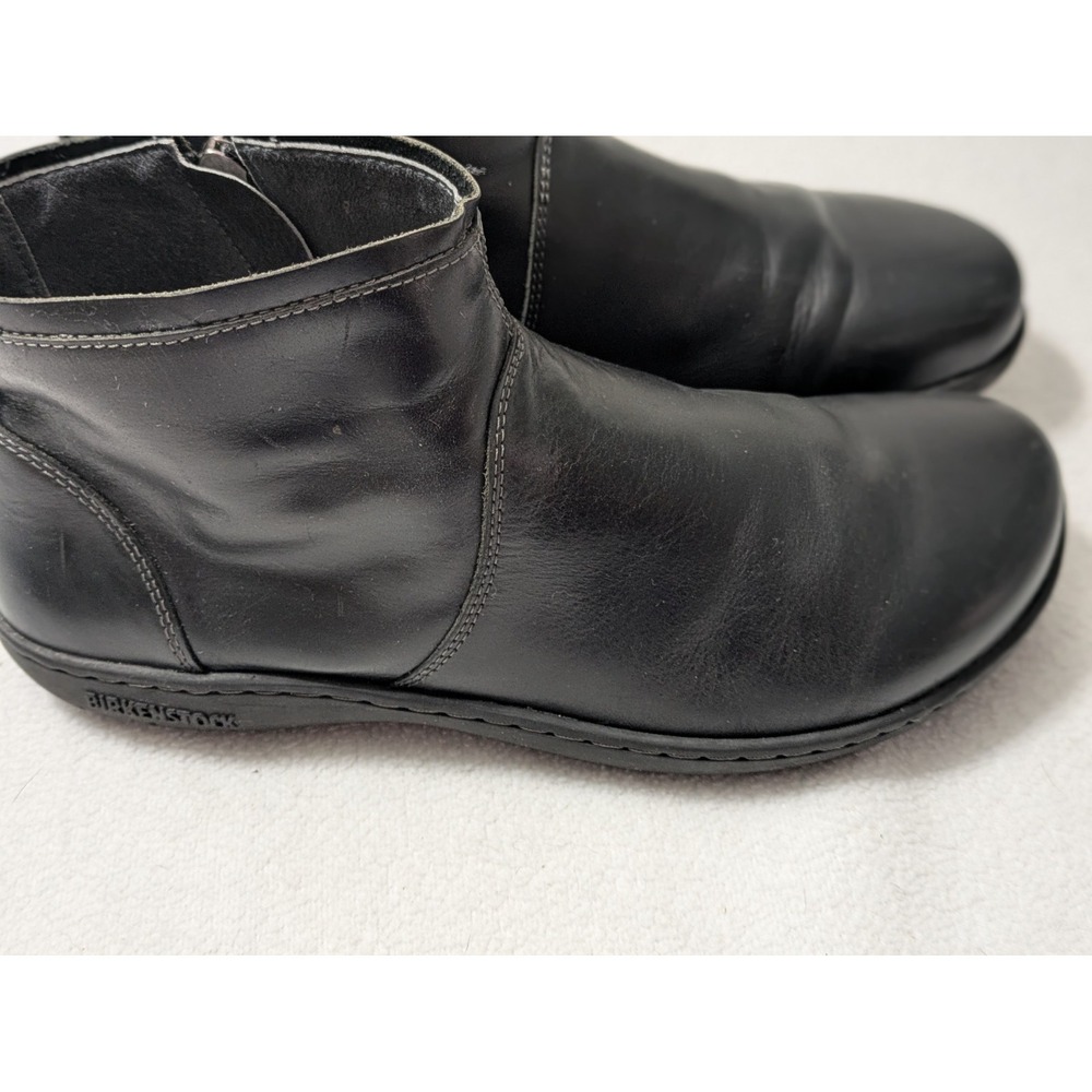 Birkenstock Bennington Booties Black Leather Ankle Top Boot Size 39 US 8 - Picture 3 of 8